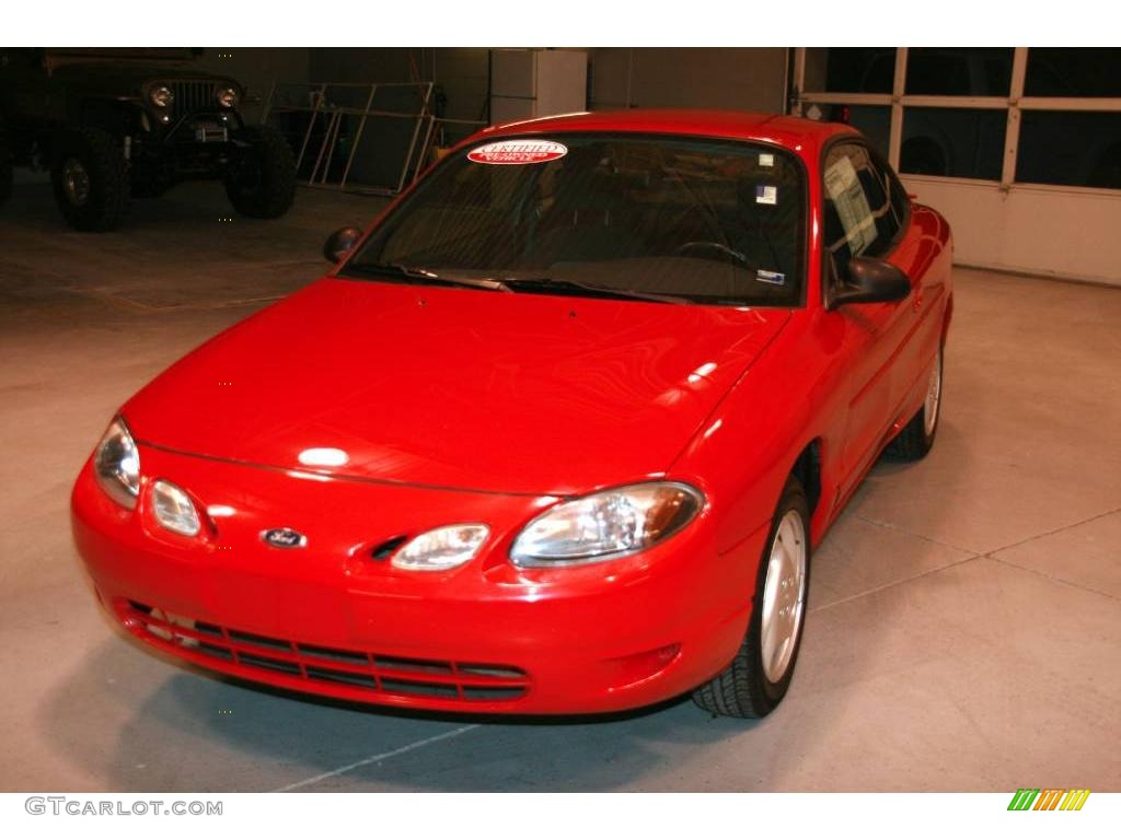2002 Escort ZX2 Coupe - Bright Red / Dark Gray photo #3