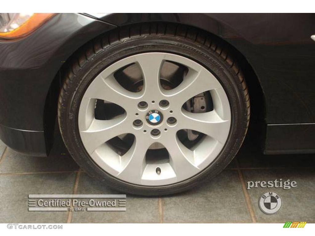 2007 3 Series 335i Sedan - Jet Black / Saddle Brown/Black photo #8