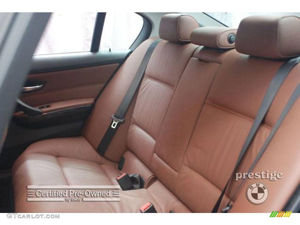 2007 3 Series 335i Sedan - Jet Black / Saddle Brown/Black photo #15