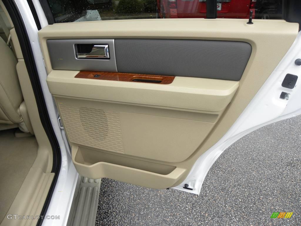 2009 Expedition Eddie Bauer 4x4 - Oxford White / Camel photo #14