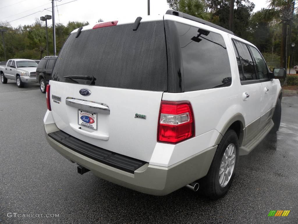 2009 Expedition Eddie Bauer 4x4 - Oxford White / Camel photo #16