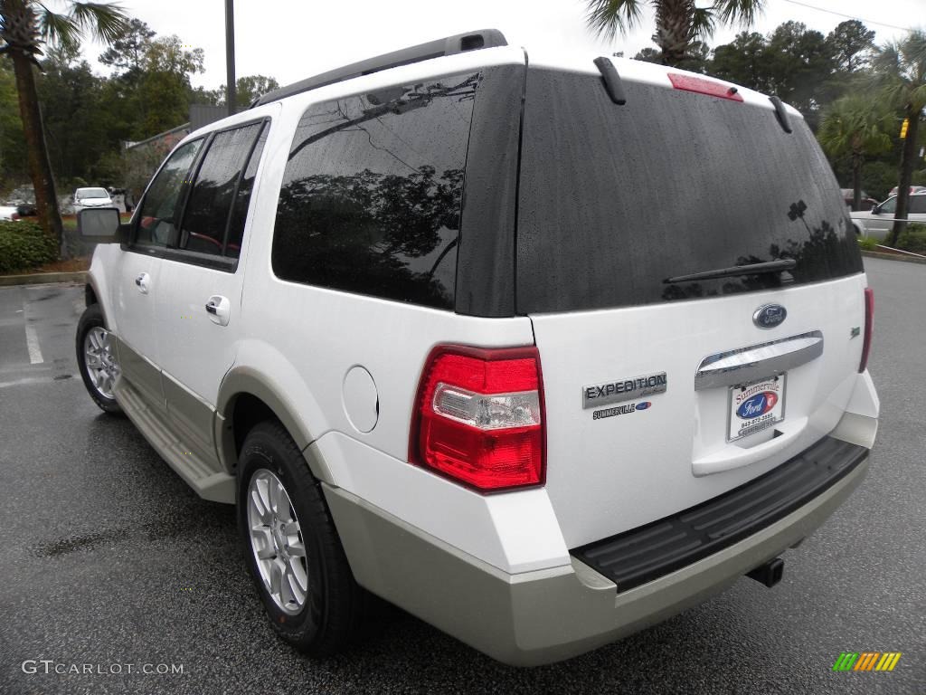 2009 Expedition Eddie Bauer 4x4 - Oxford White / Camel photo #18