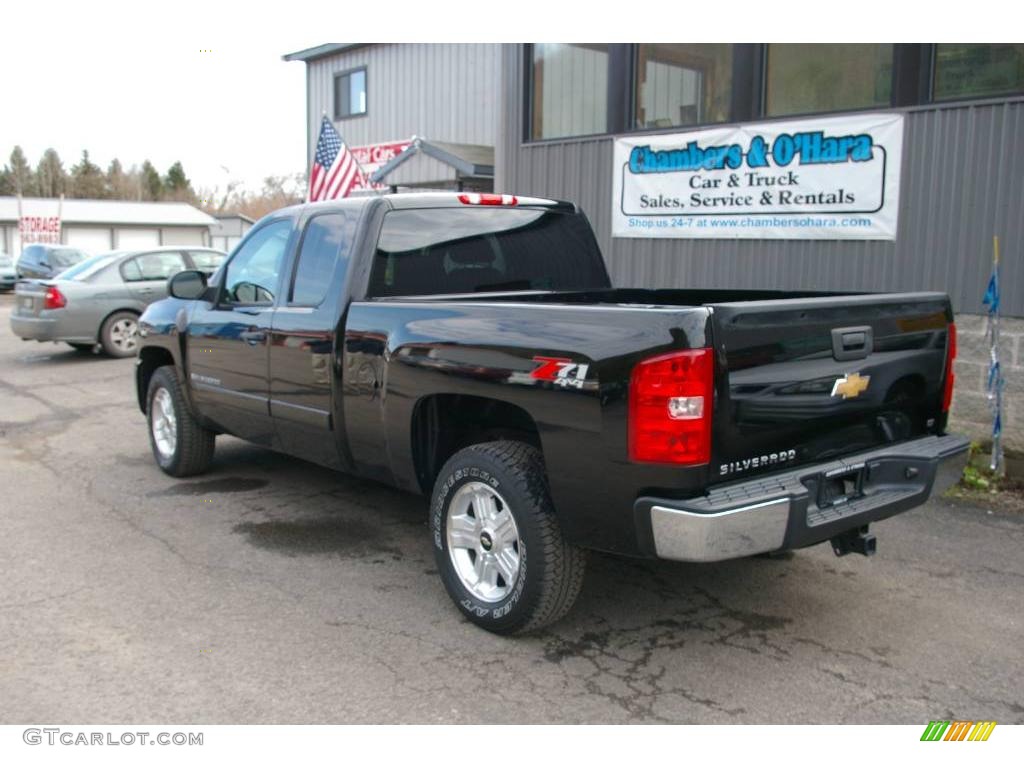 2008 Silverado 1500 Z71 Extended Cab 4x4 - Black / Ebony photo #12