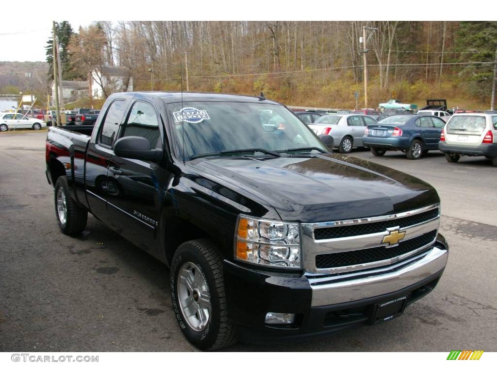 2008 Silverado 1500 Z71 Extended Cab 4x4 - Black / Ebony photo #18