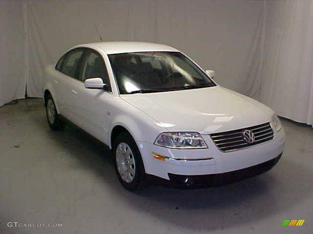 2001 Passat GLS Sedan - Candy White / Gray photo #1