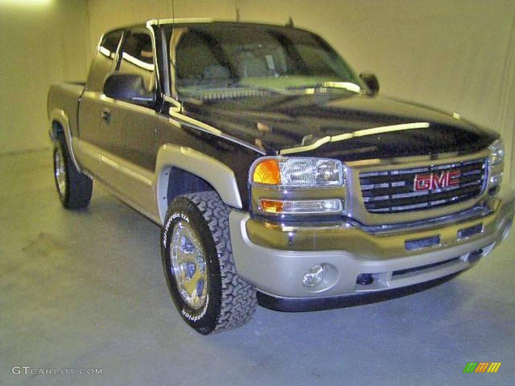 2006 Sierra 1500 Z71 Extended Cab 4x4 - Deep Blue Metallic / Pewter photo #2
