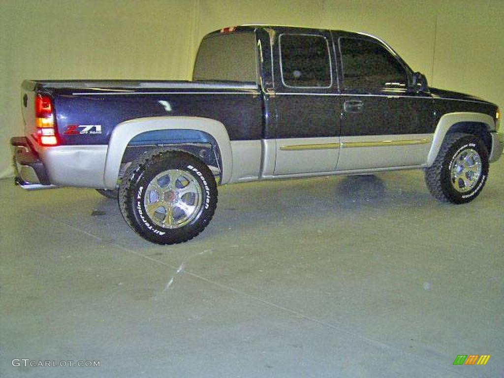2006 Sierra 1500 Z71 Extended Cab 4x4 - Deep Blue Metallic / Pewter photo #8