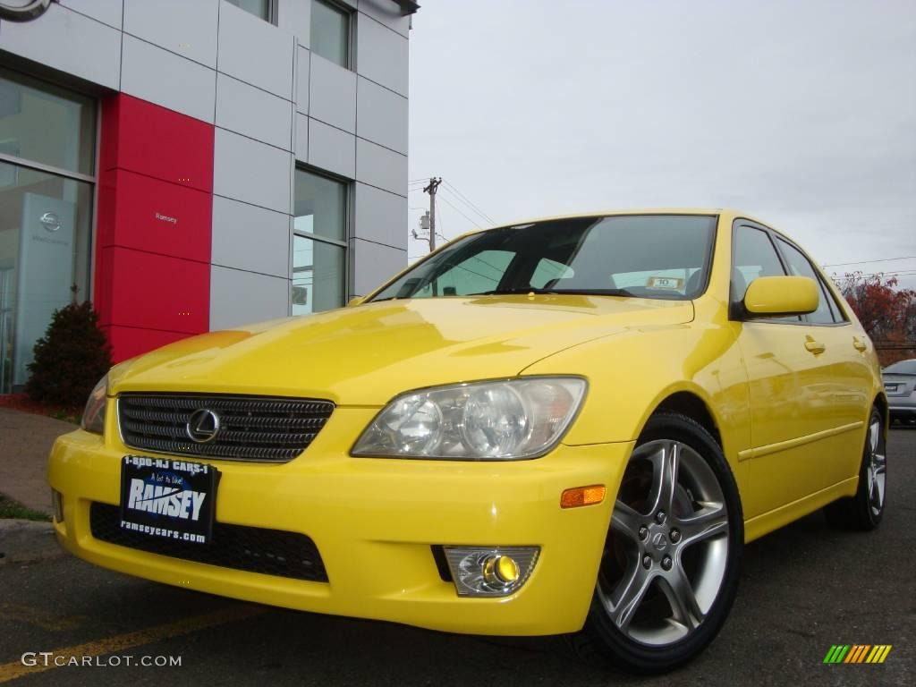 Solar Yellow Lexus IS