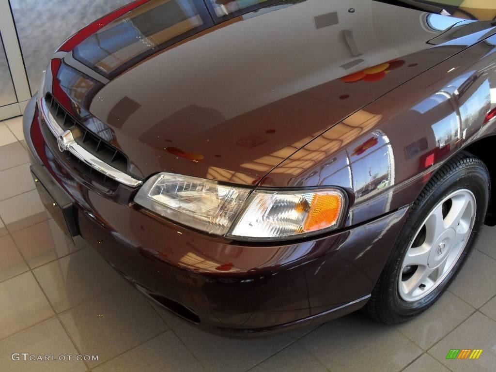 1998 Altima GLE - Black Cherry Pearl Metallic / Tan photo #7