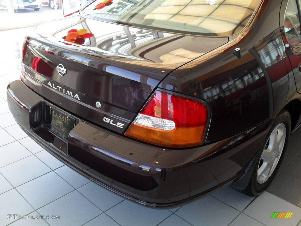1998 Altima GLE - Black Cherry Pearl Metallic / Tan photo #10