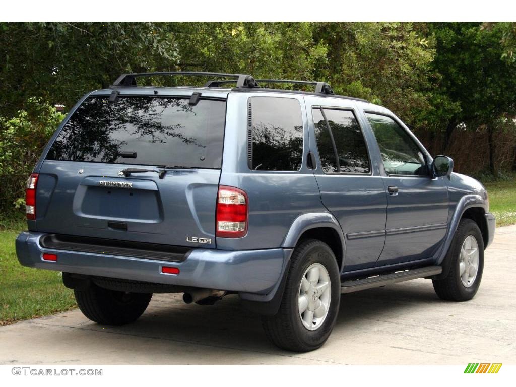 2001 Pathfinder LE - Bayshore Blue Metallic / Charcoal photo #8