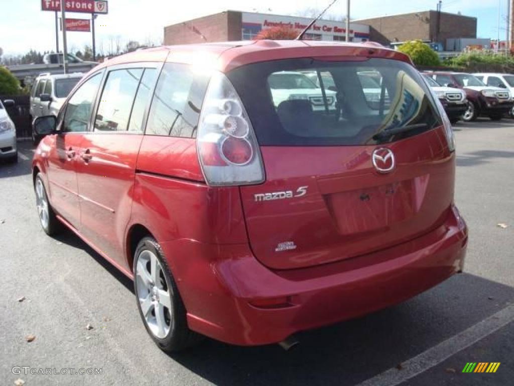 2006 MAZDA5 Sport - Cardinal Red Mica / Black photo #2