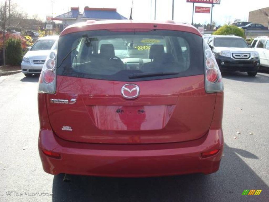 2006 MAZDA5 Sport - Cardinal Red Mica / Black photo #3