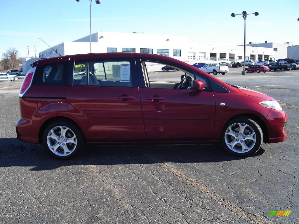 2008 MAZDA5 Sport - Copper Red / Sand photo #6