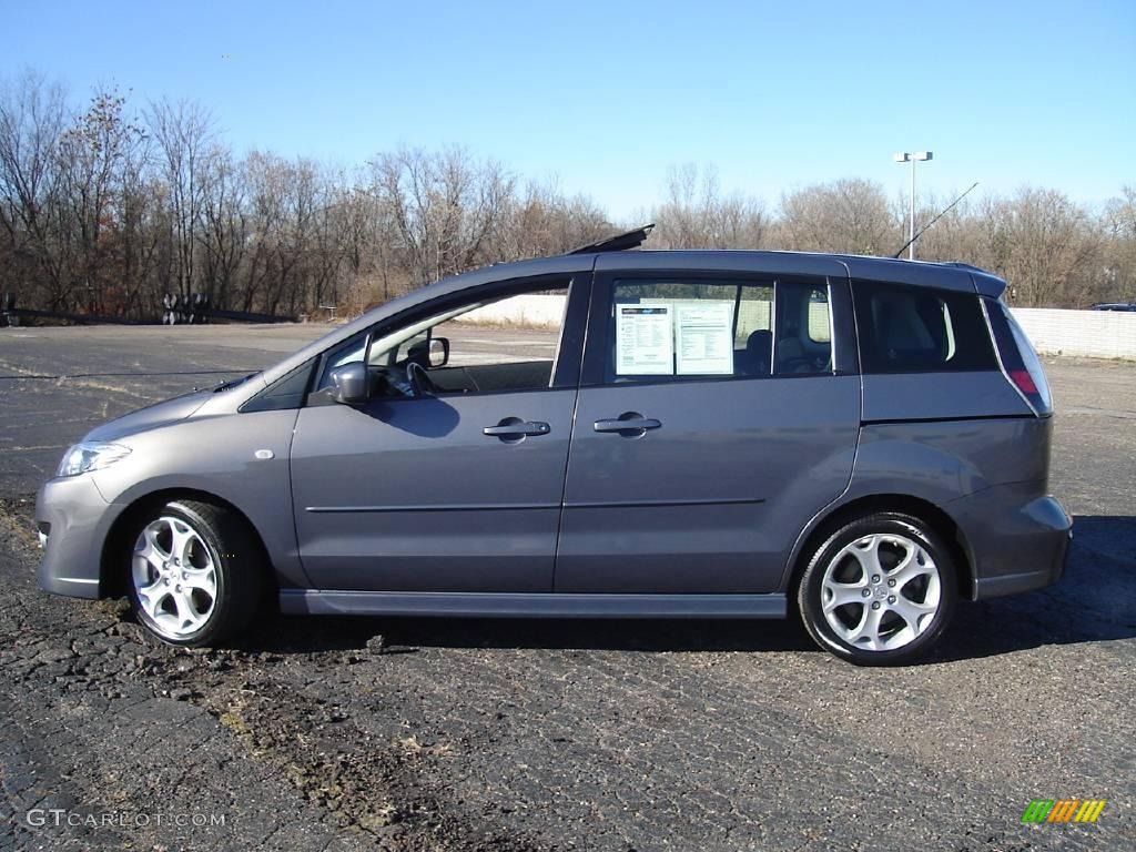 2008 MAZDA5 Touring - Galaxy Gray / Black photo #2