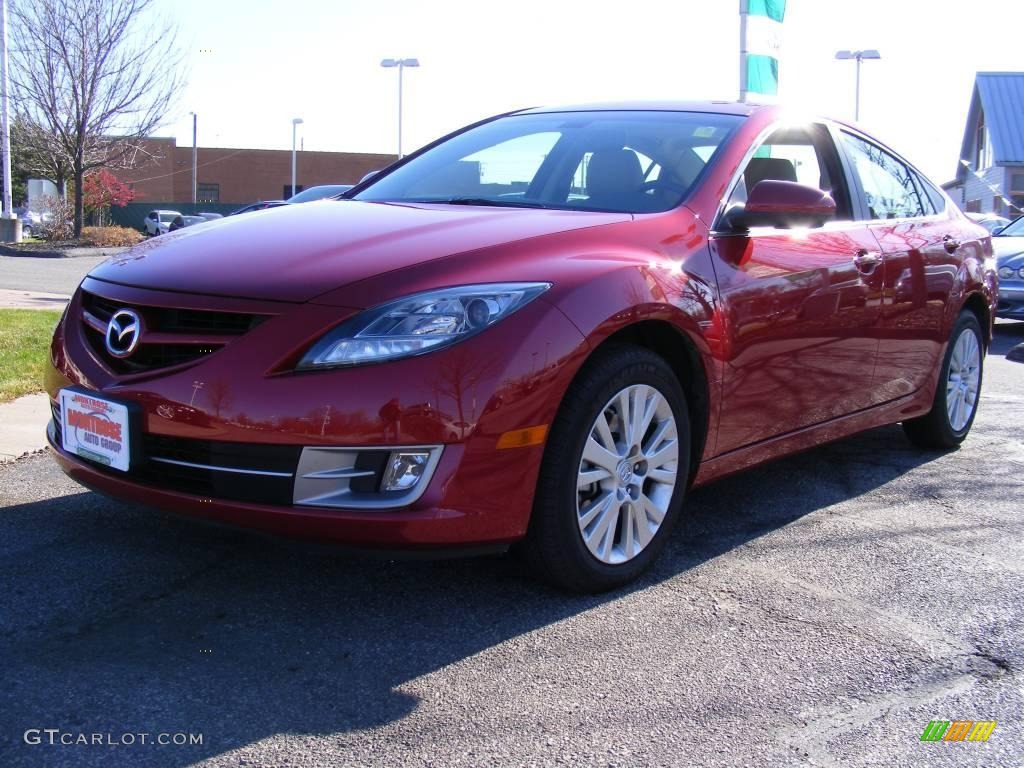 2009 MAZDA6 i Grand Touring - Sangria Red Mica / Beige photo #1