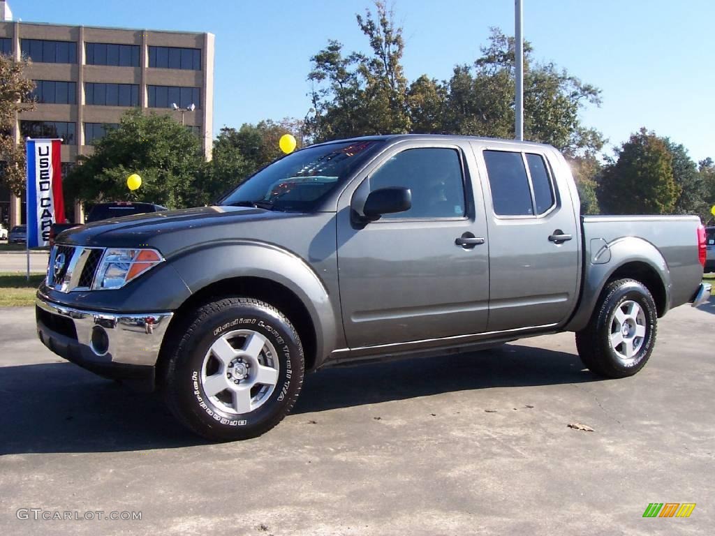 2008 Frontier SE Crew Cab - Storm Grey / Beige photo #1