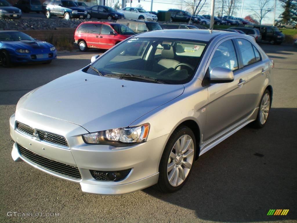 2010 Lancer Sportback GTS - Apex Silver Metallic / Black photo #1