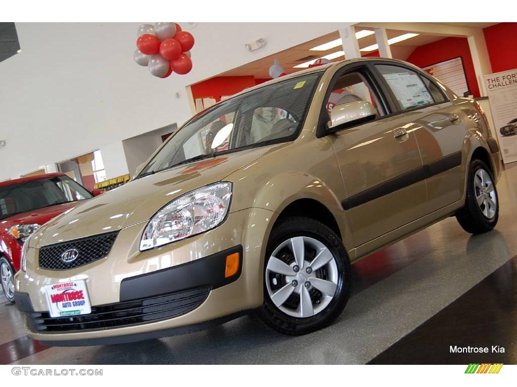 2009 Rio LX Sedan - Cashmere Beige / Beige photo #1