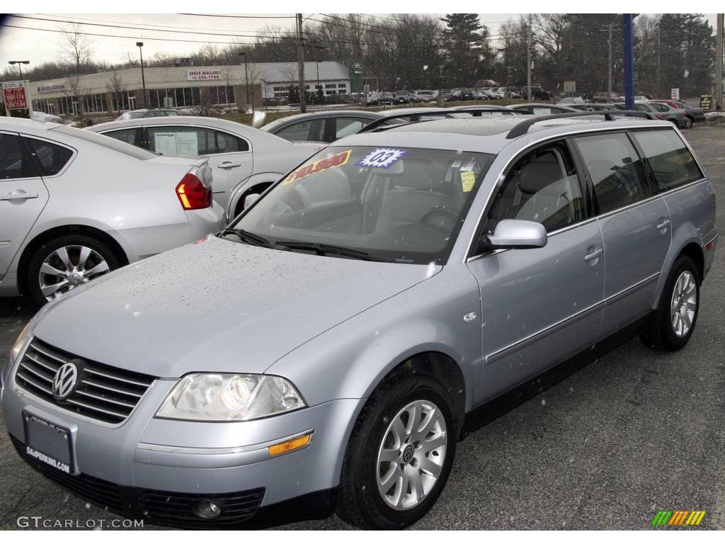 2003 Passat GLS V6 Wagon - Reflex Silver Metallic / Grey photo #1