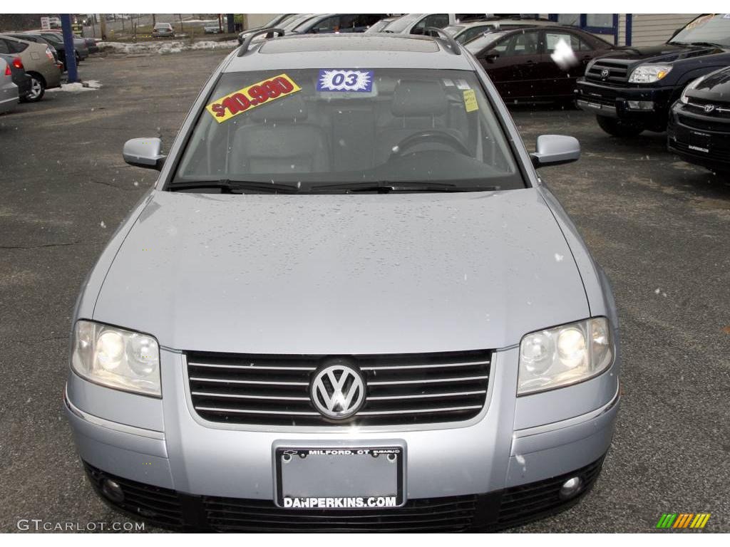 2003 Passat GLS V6 Wagon - Reflex Silver Metallic / Grey photo #2