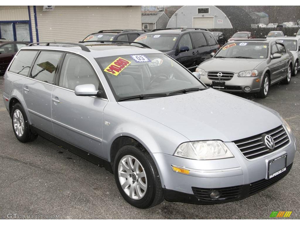 2003 Passat GLS V6 Wagon - Reflex Silver Metallic / Grey photo #3