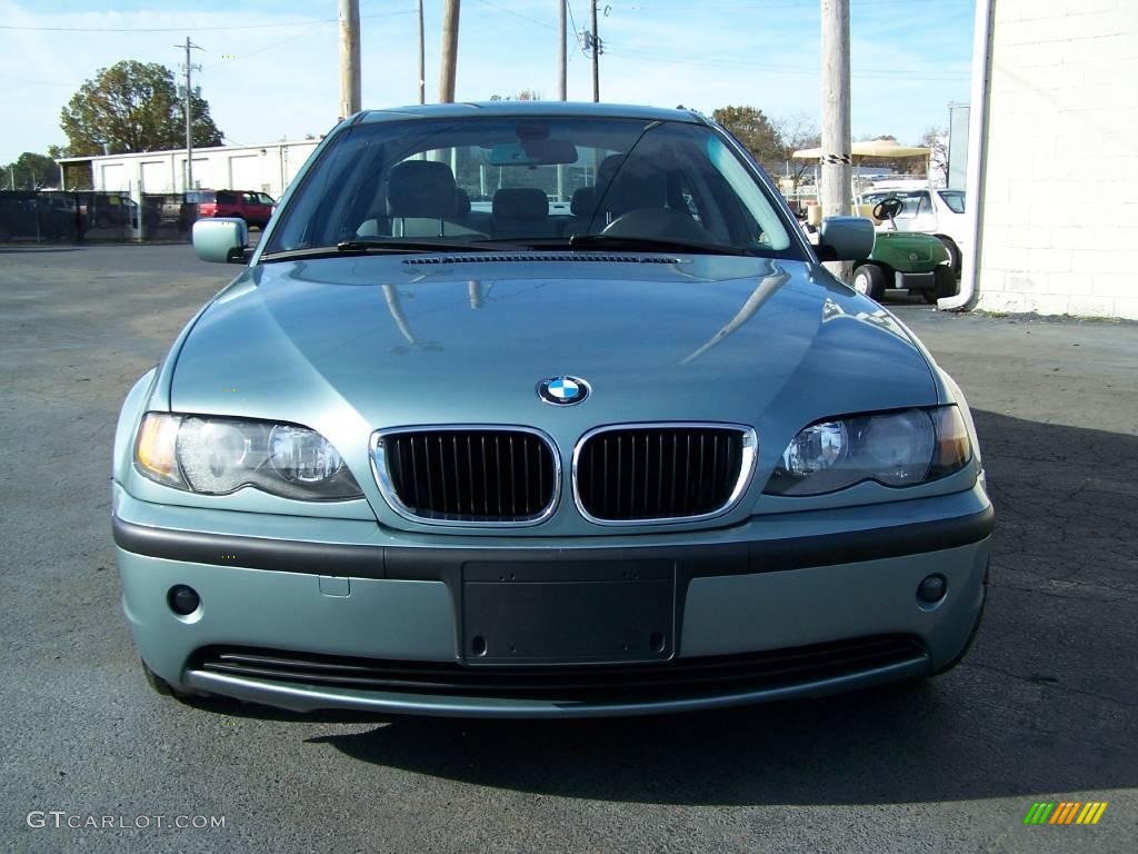 2003 3 Series 325i Sedan - Grey Green Metallic / Grey photo #2