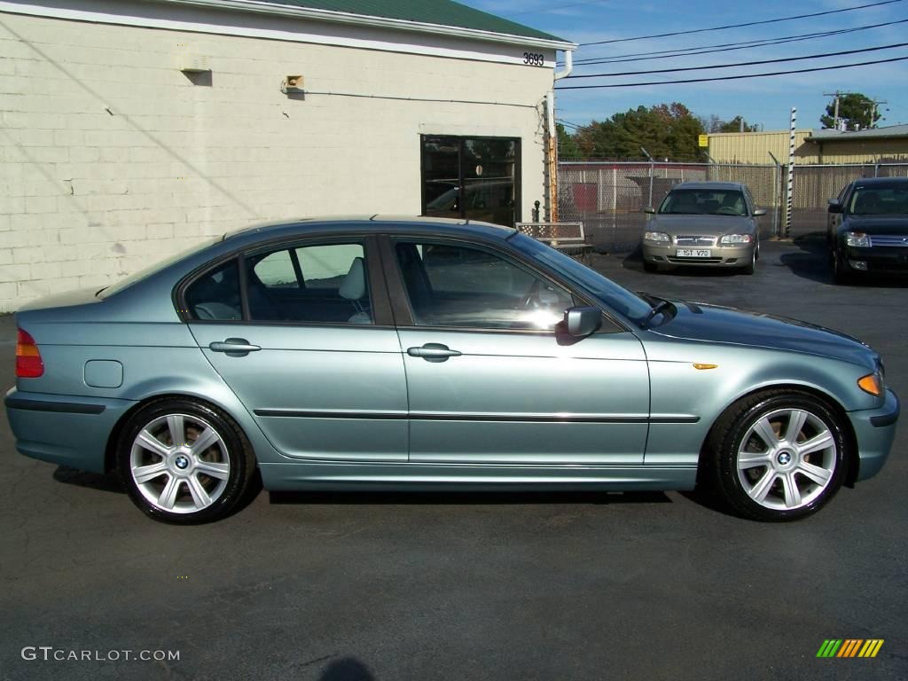 2003 3 Series 325i Sedan - Grey Green Metallic / Grey photo #3