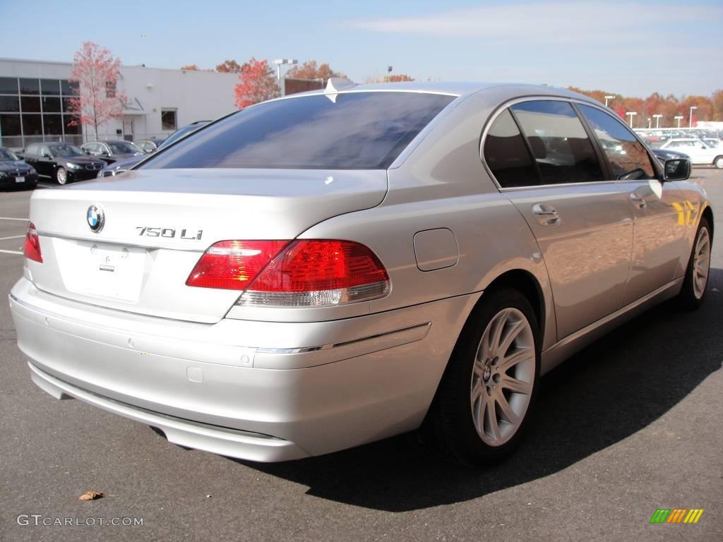 2006 7 Series 750Li Sedan - Titanium Silver Metallic / Black/Black photo #6