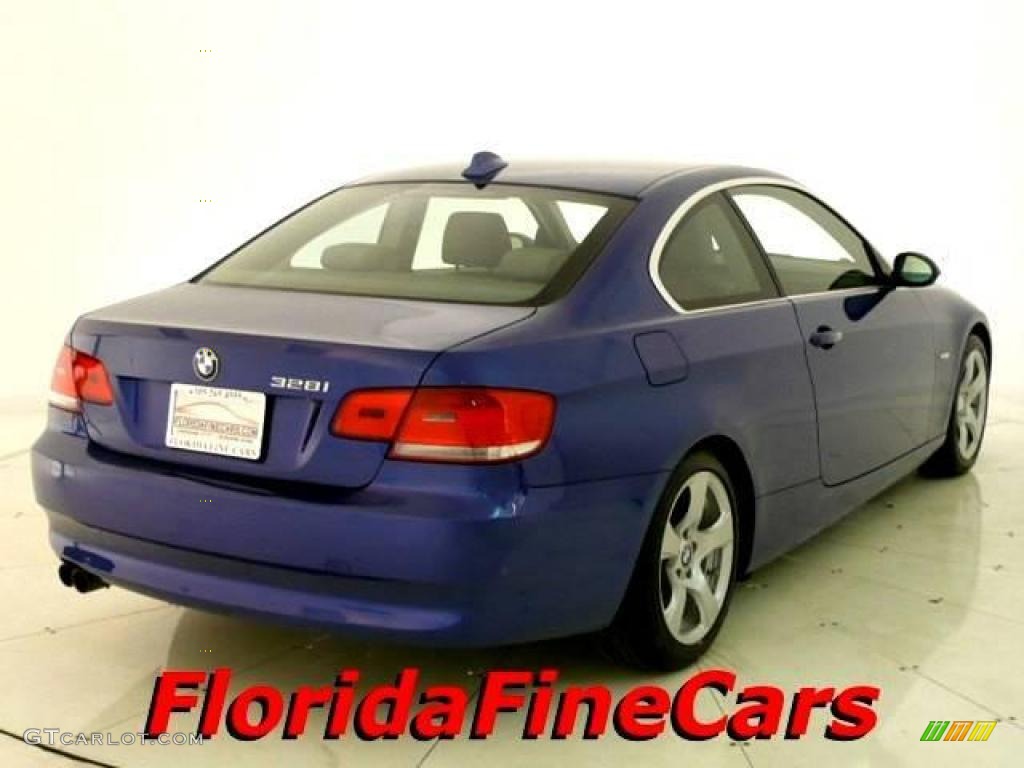 2007 3 Series 328i Coupe - Montego Blue Metallic / Grey photo #2