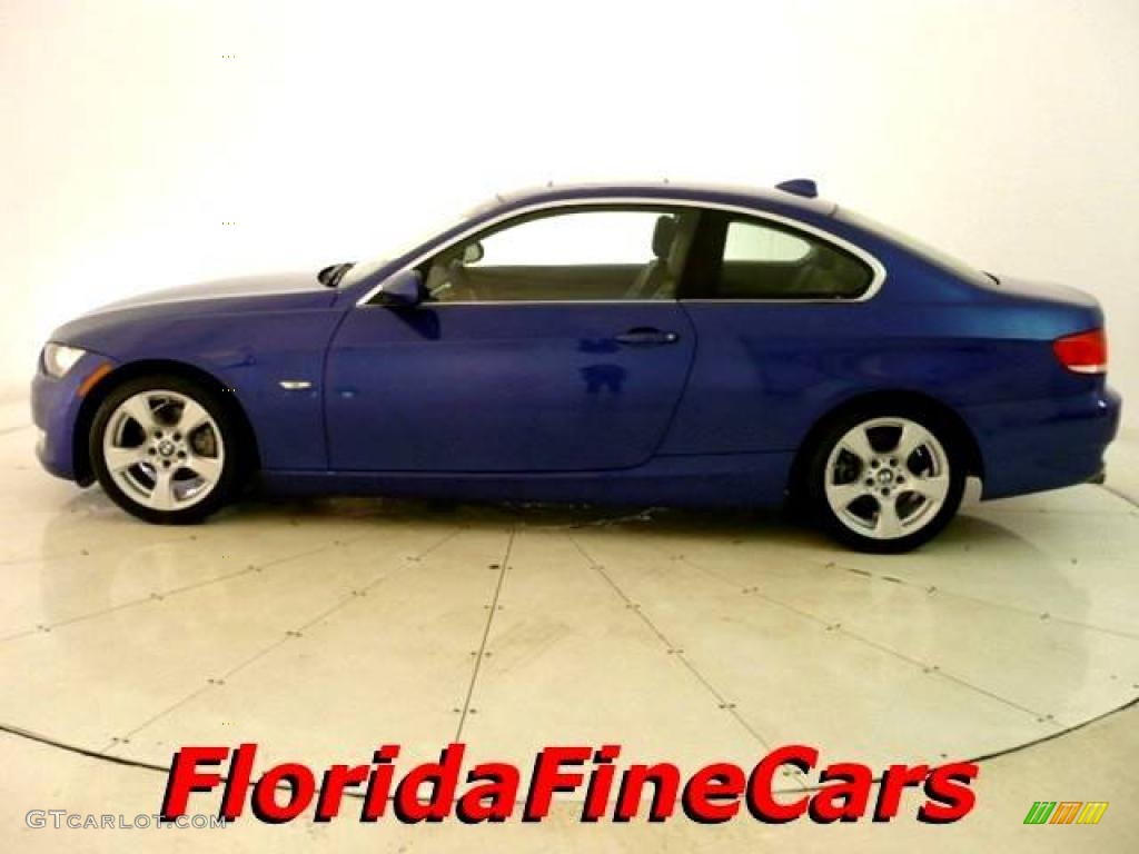 2007 3 Series 328i Coupe - Montego Blue Metallic / Grey photo #3