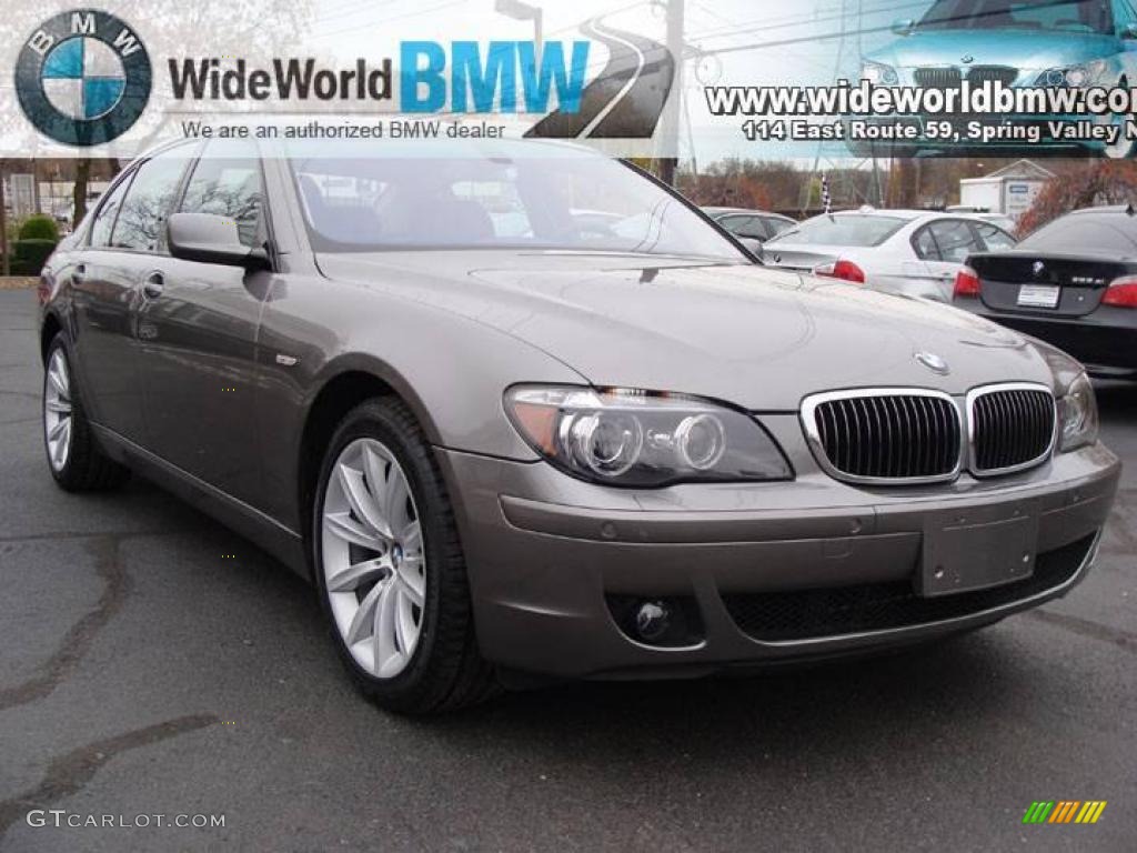 2007 7 Series 750Li Sedan - Titanium Grey Metallic / Black photo #3