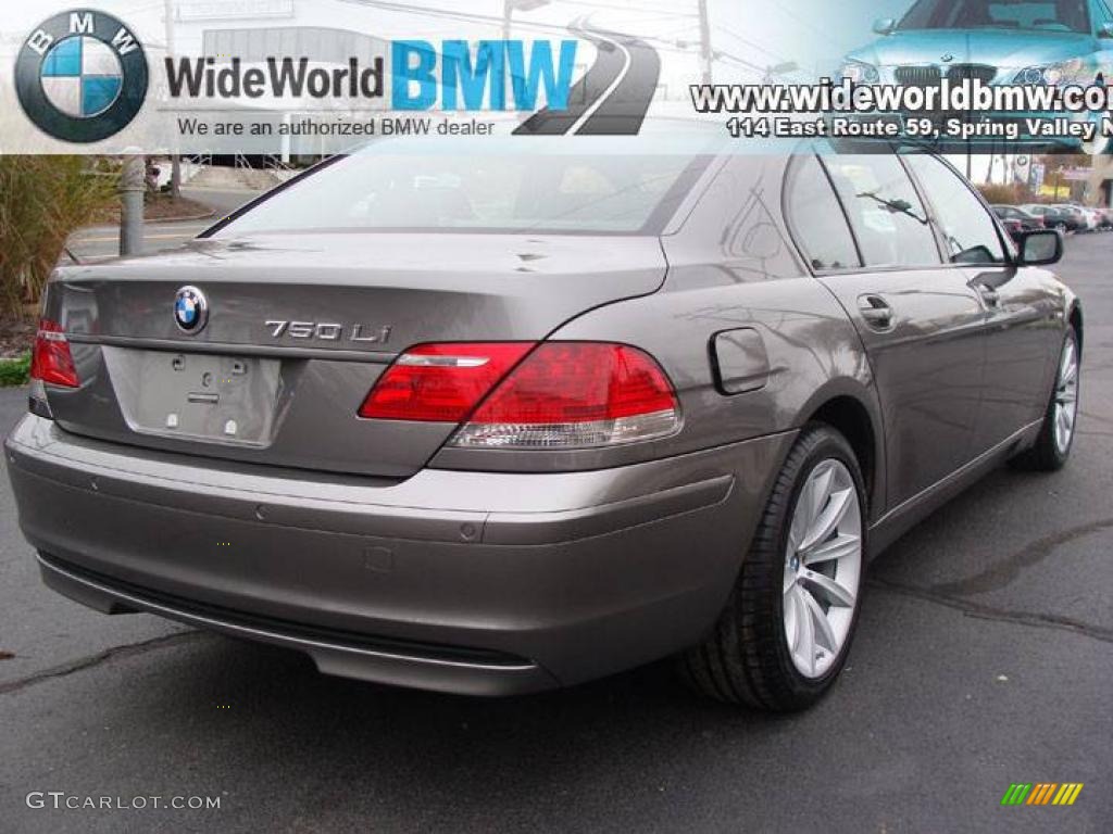 2007 7 Series 750Li Sedan - Titanium Grey Metallic / Black photo #4