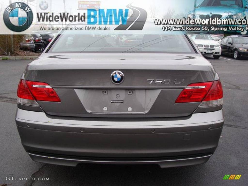 2007 7 Series 750Li Sedan - Titanium Grey Metallic / Black photo #5