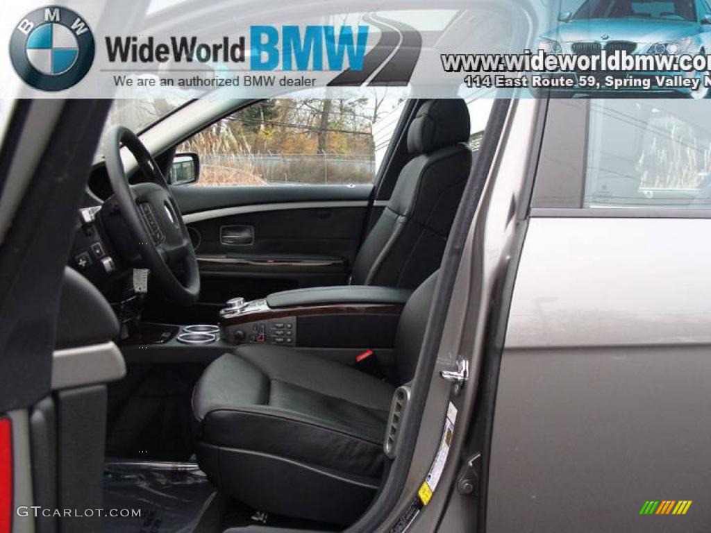 2007 7 Series 750Li Sedan - Titanium Grey Metallic / Black photo #7