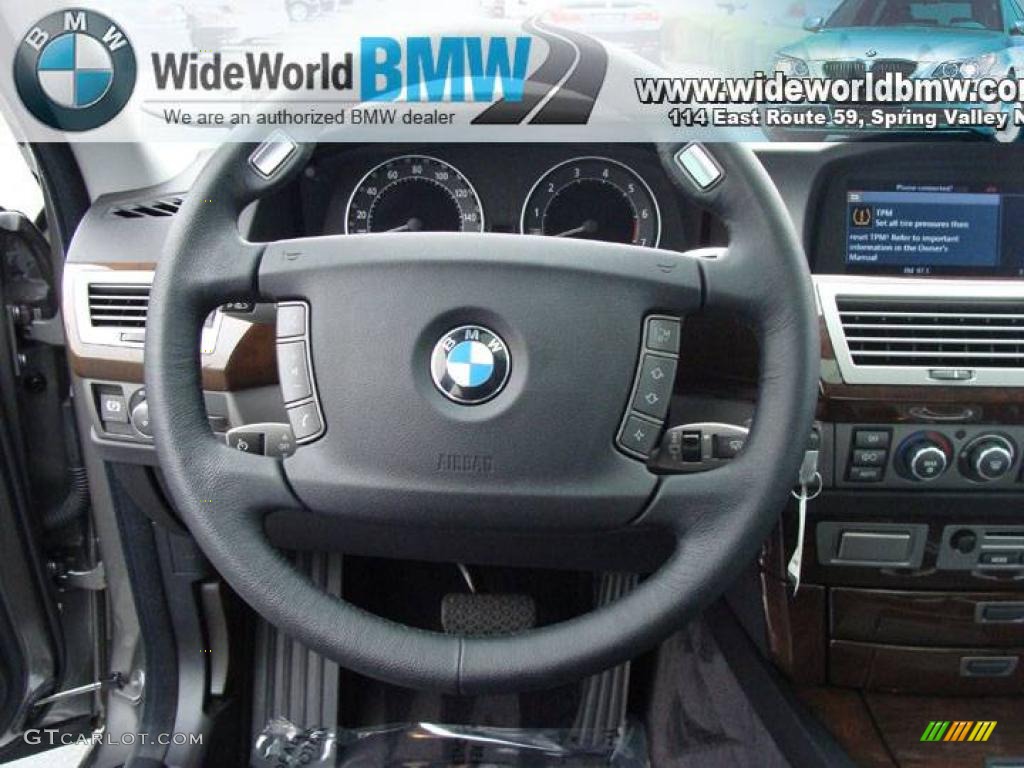 2007 7 Series 750Li Sedan - Titanium Grey Metallic / Black photo #11