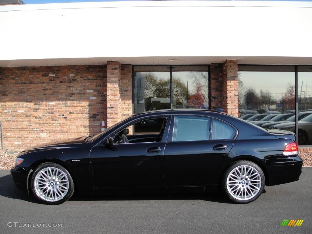 2007 7 Series 750i Sedan - Jet Black / Black photo #3
