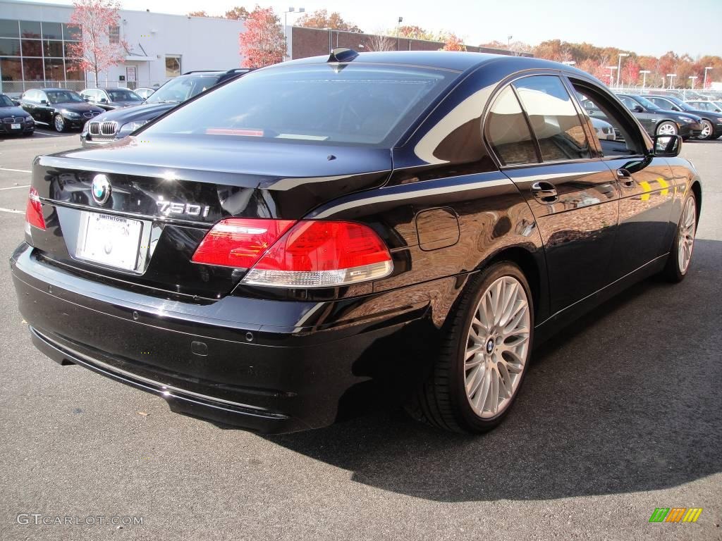 2007 7 Series 750i Sedan - Jet Black / Black photo #6