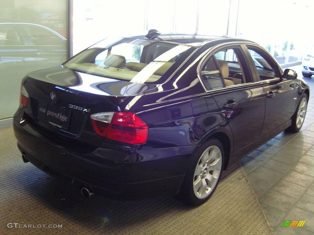 2008 3 Series 335xi Sedan - Black Sapphire Metallic / Beige Dakota Leather photo #2