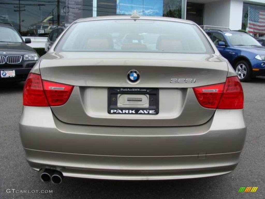 2009 3 Series 328xi Sedan - Platinum Bronze Metallic / Chestnut Brown Dakota Leather photo #7