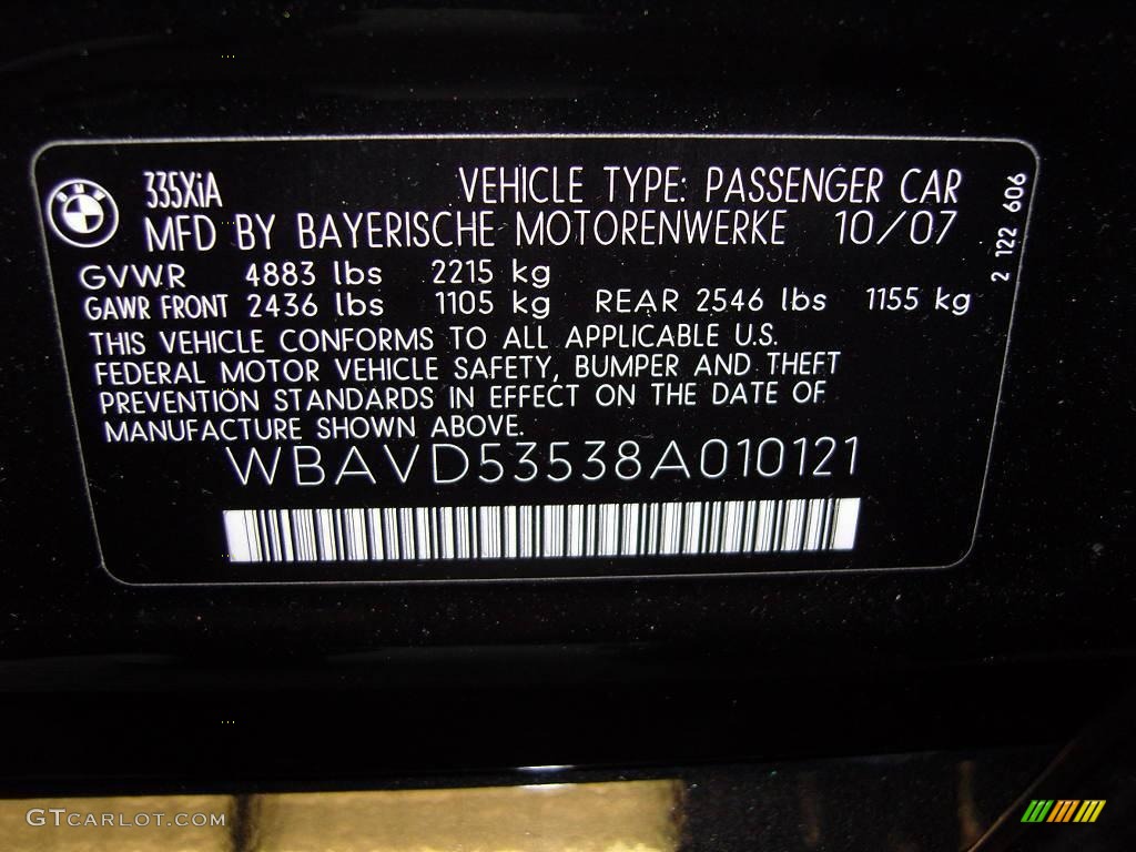 2008 3 Series 335xi Sedan - Black Sapphire Metallic / Beige Dakota Leather photo #21