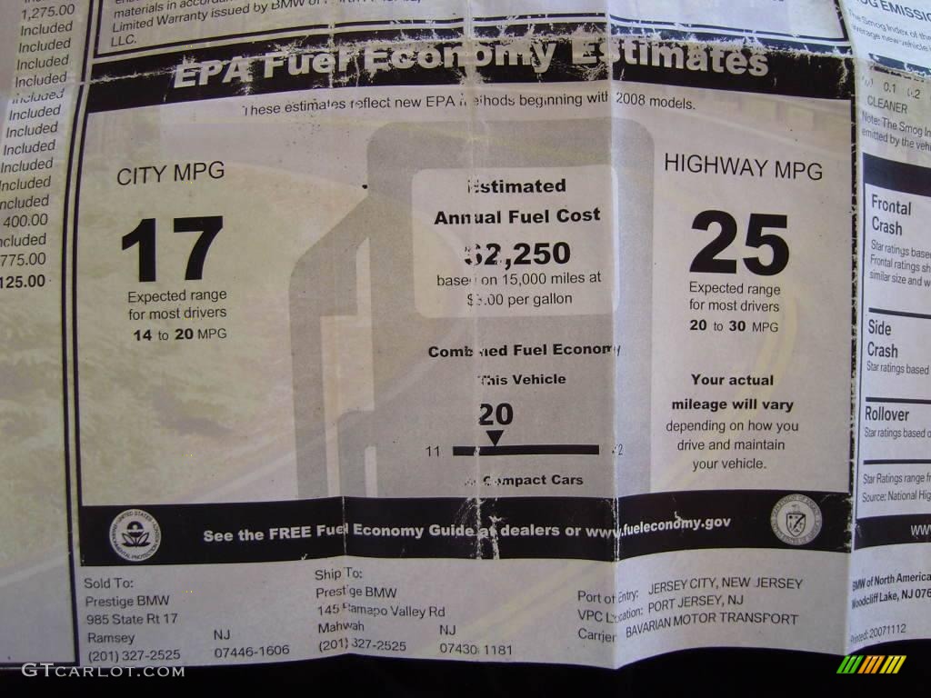 2008 3 Series 335xi Sedan - Black Sapphire Metallic / Beige Dakota Leather photo #24