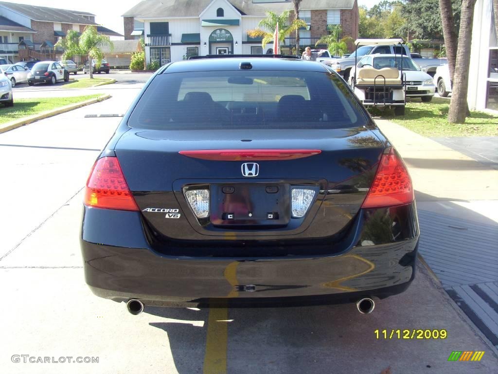 2007 Accord EX-L V6 Sedan - Nighthawk Black Pearl / Black photo #2