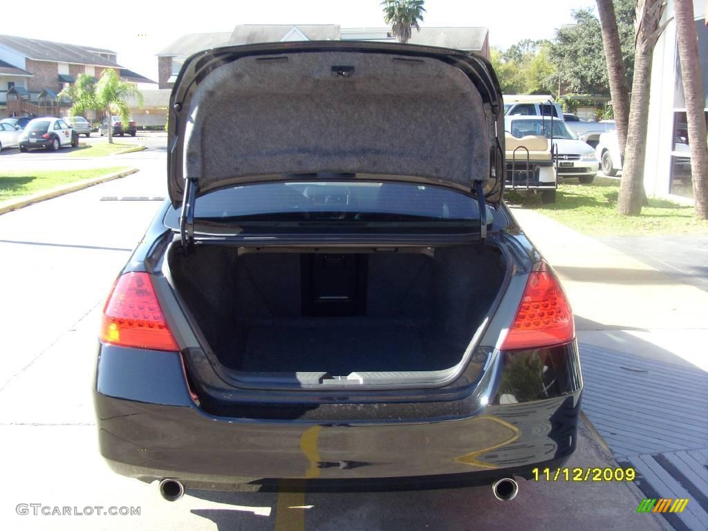 2007 Accord EX-L V6 Sedan - Nighthawk Black Pearl / Black photo #4