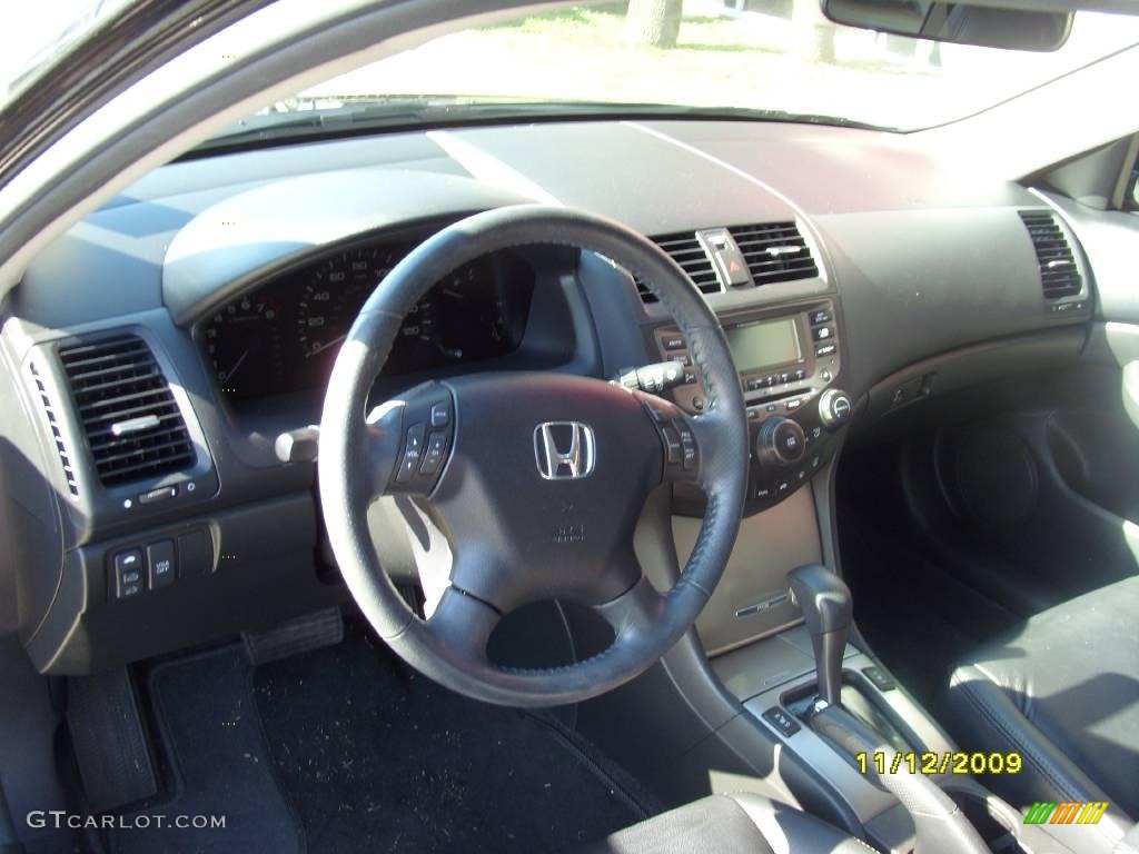 2007 Accord EX-L V6 Sedan - Nighthawk Black Pearl / Black photo #9
