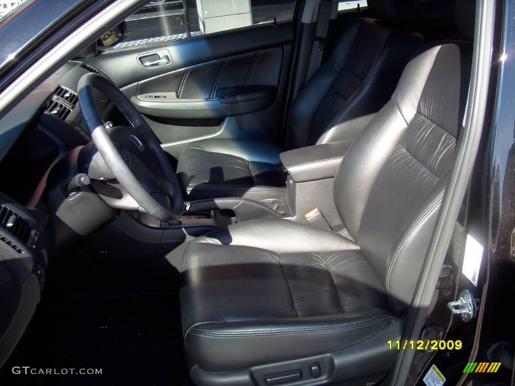 2007 Accord EX-L V6 Sedan - Nighthawk Black Pearl / Black photo #13