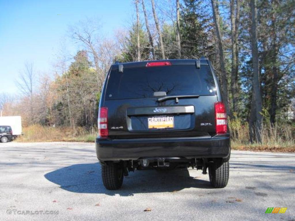 2008 Liberty Sport 4x4 - Brilliant Black Crystal Pearl / Pastel Slate Gray photo #5