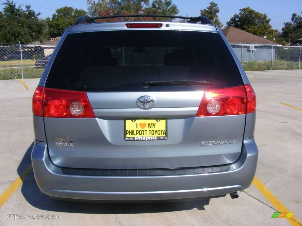 2007 Sienna LE - Blue Mirage Metallic / Stone photo #4