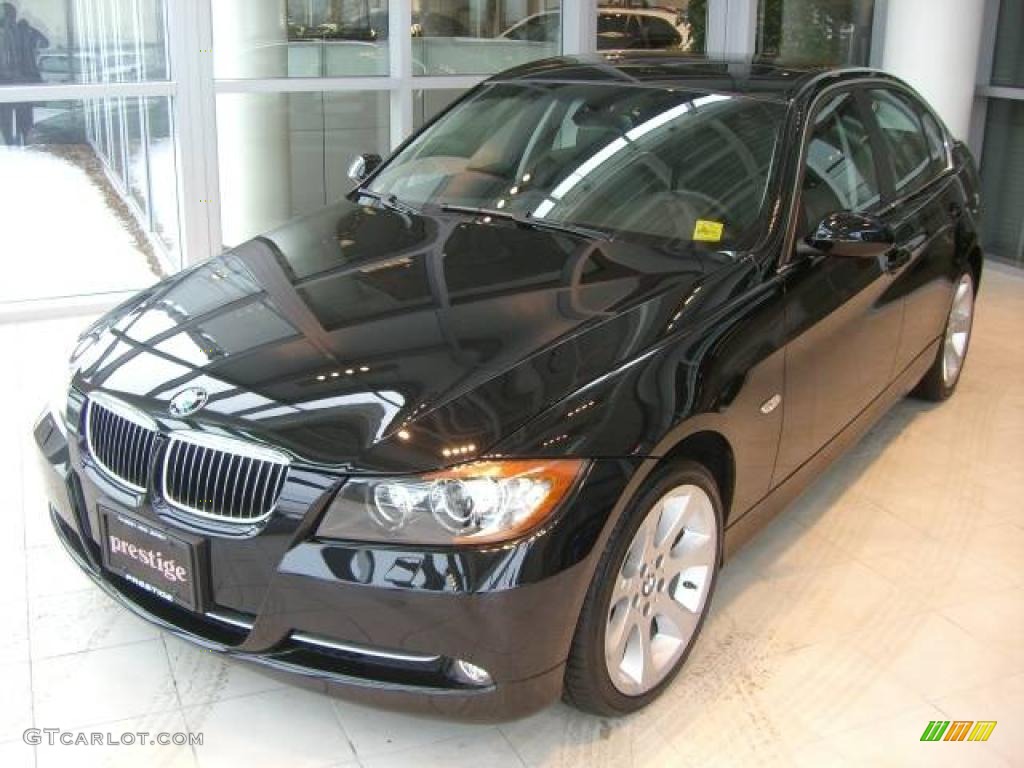 2008 3 Series 335xi Sedan - Jet Black / Black photo #1