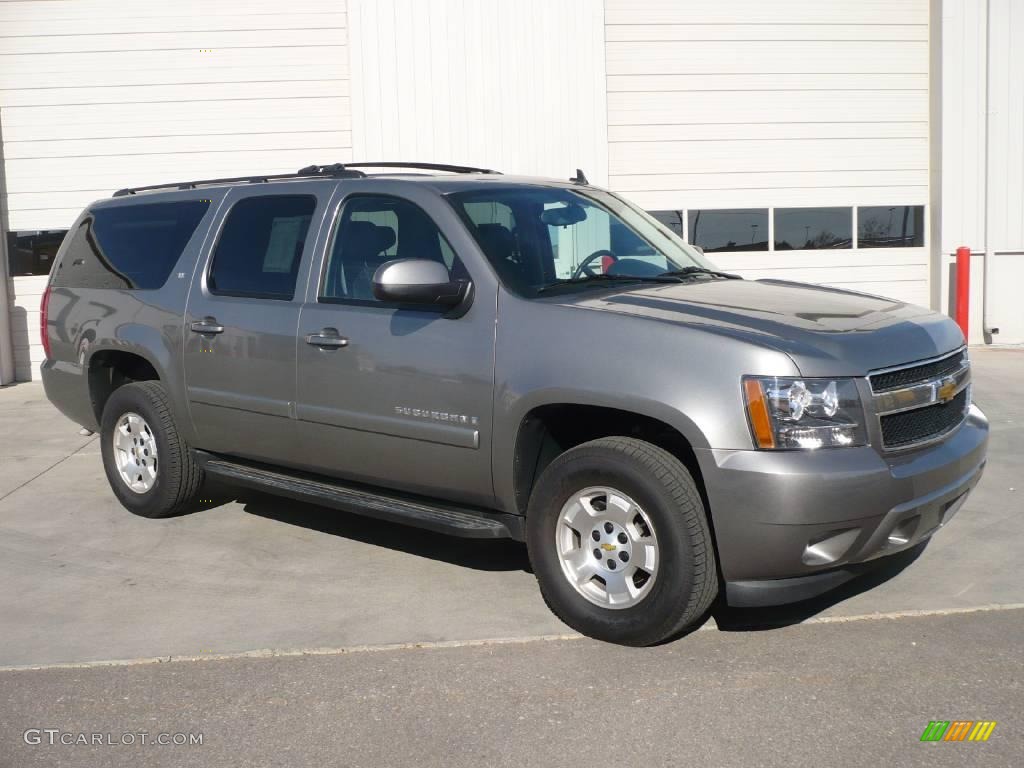 2009 Suburban LT 4x4 - Greystone Metallic / Ebony photo #1